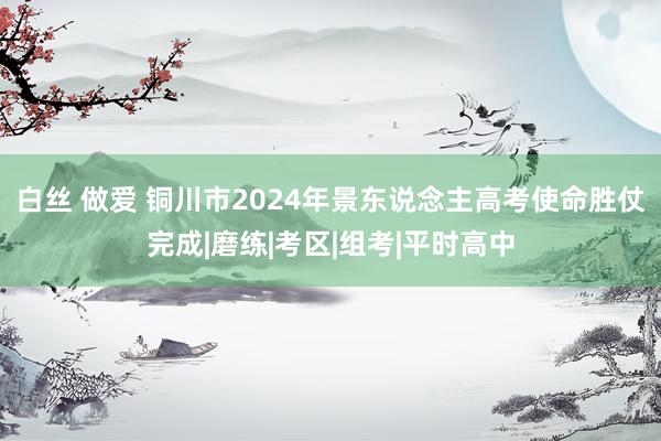 白丝 做爱 铜川市2024年景东说念主高考使命胜仗完成|磨练|考区|组考|平时高中