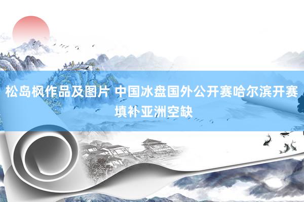 松岛枫作品及图片 中国冰盘国外公开赛哈尔滨开赛 填补亚洲空缺